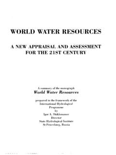 WORLD WATER RESOURCES - University of Texas at Austin