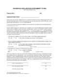 WSHFC | Household Declaration Supplement to REA