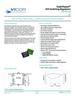Cool-Power VS Switching Regulators PI3749-x0