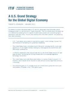 A U.S. Grand Strategy for the Global Digital Economy