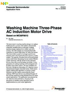 AN3234: Washing Machine Three-Phase AC …