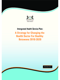 Intergrated Health Service Plan