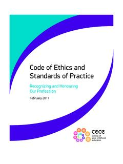 Code of Ethics and Standards of Practice