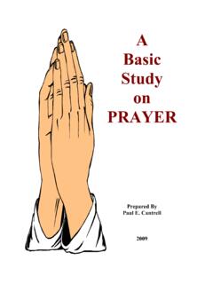 PRAYER, A Basic Study on - Camp Hill church