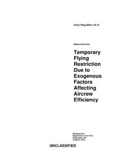 Flying Exogenous Factors Affecting ... - United States Army