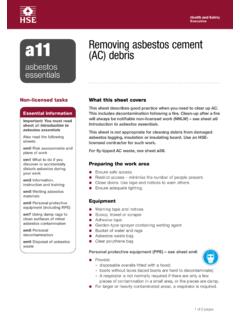asbestos essentials - Health and Safety Executive