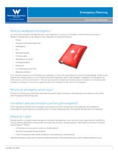 What is a workplace emergency? - Western National Insurance