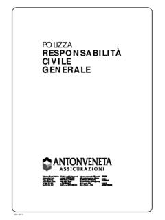 POLIZZA RESPONSABILIT&#192; CIVILE GENERALE