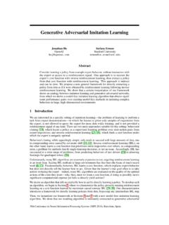 Generative Adversarial Imitation Learning - NeurIPS
