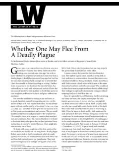 Whether One May Flee From A Deadly Plague - Reporter