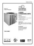 13SEER CONDENSING UNITS - Thermal Zone