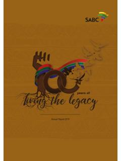 Living the legacy - sabc.co.za