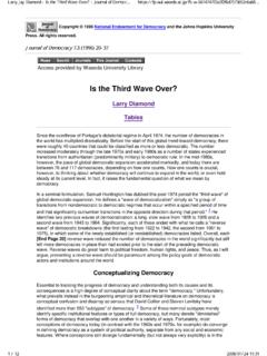 Is the Third Wave Over? - University of Arizona