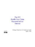 The 835 Health Care Claim Payment/Advice Tutorial - …
