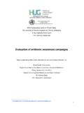 Evaluation of antibiotic awareness campaigns - who.int
