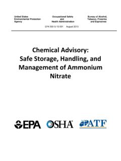 Chemical Advisory: Safe Storage, Handling, and Management ...