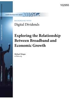 Exploring the Relationship Between Broadband and Economic ...
