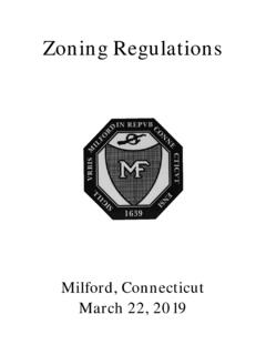 ZONING REGULATIONS - Milford CT