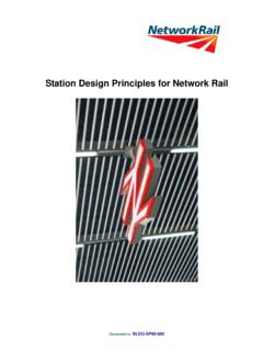 Station design principles for Network Rail