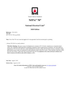 National Electrical Code - NFPA