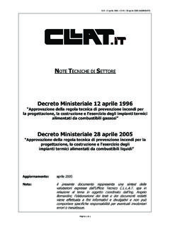 Decreto Ministeriale 12 aprile 1996 - cllat.it