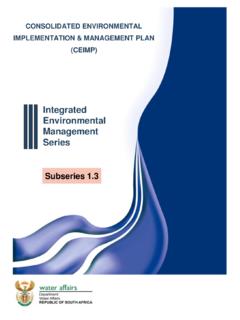 CONSOLIDATED ENVIRONMENTAL IMPLEMENTATION &amp; …