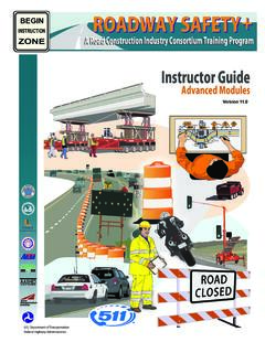 Instructor Guide - The National Work Zone Safety ...