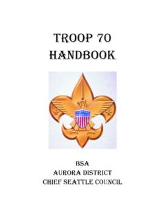 Troop 70 Handbook