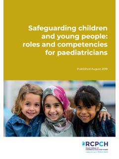 Safeguarding children and young people: roles and ...