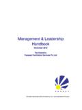 Management &amp; Leadership Handbook - Fasset