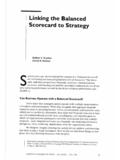 Linking the balanced scorecard to strategy.