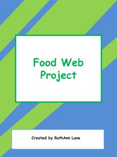 Food Web Project - bcscschools.org