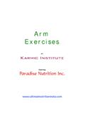 Arm Exercises - Paradise Nutrition