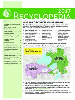 2017 Recyclopedia - City of Madison, Wisconsin