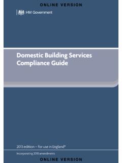 Domestic Building Services Compliance Guide - GOV.UK