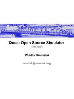 Qucs: Open Source Simulator - TU Dresden
