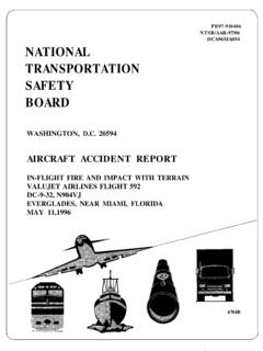 AIRCRAFT ACCIDENT REPORT - National Transportation …