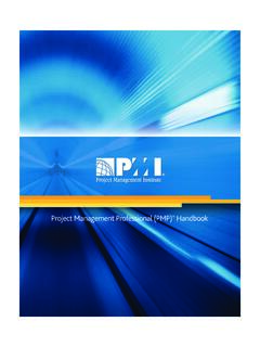 Project Management Professional (PMP) Handbook