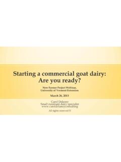 Starting a commercial goat dairy: Are you ready?