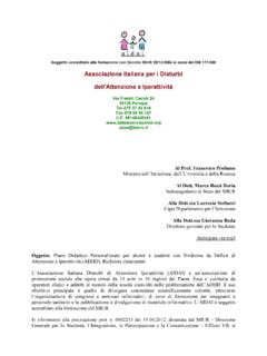 Associazione Italiana per i Disturbi dell'Attenzione e ...