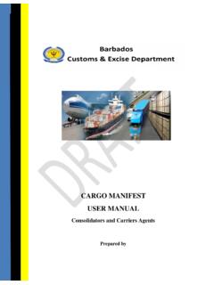 Cargo Manifest Carrier User Manual
