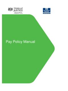 NOMS Pay Policy Manual - Justice