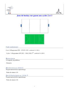 Jeux de hockey sur gazon aux cycles 2 et 3 - ac-nice.fr