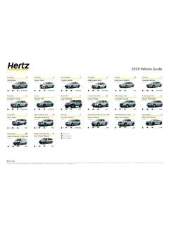 2019 Vehicle Guide - The Hertz Corporation