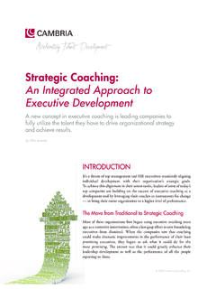 Strategic Coaching - Cambria