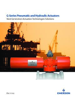 G-Series Pneumatic and Hydraulic Actuators