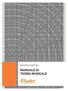 MANUALE DI TEORIA MUSICALE - Cluster: Scuola di Musica …