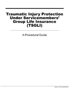 Traumatic Injury Protection Under Servicemembers’ Group ...