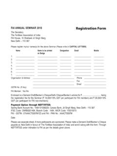 FAI ANNUAL SEMINAR 2018 Registration Form - faidelhi.org