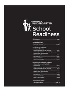 Transitioning to Kindergarten: School Readiness